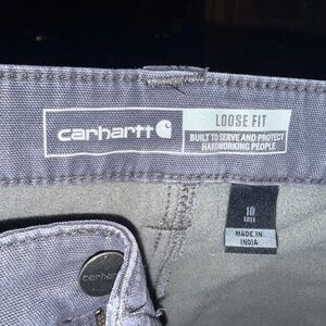 Size 10 Carhartt fleece lined pants lightly worn.